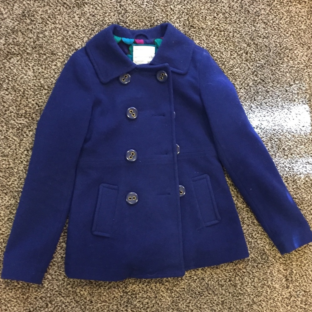 Blue pea coat